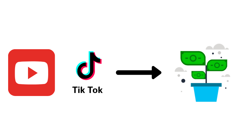 Youtube/ tiktok as a way to make money online in India